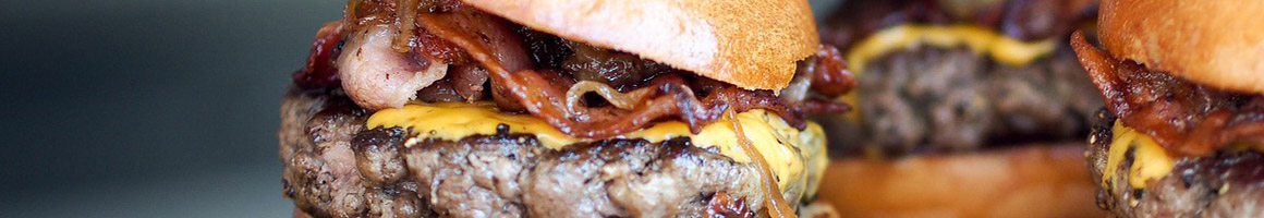 Eating American (Traditional) Burger Diner at Stray Cat Bar & Grill restaurant in Arlington, VA.